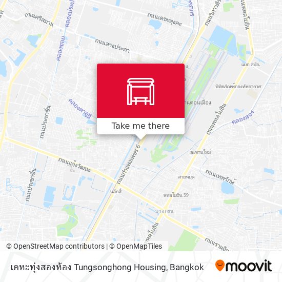 เคหะทุ่งสองห้อง Tungsonghong Housing map