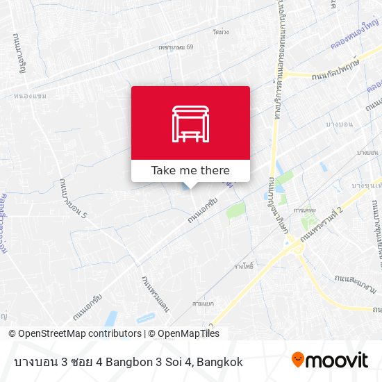บางบอน 3 ซอย 4 Bangbon 3 Soi 4 map