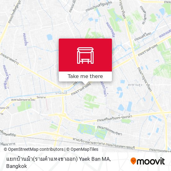 แยกบ้านม้า(รามคำแหงขาออก) Yaek Ban MA map