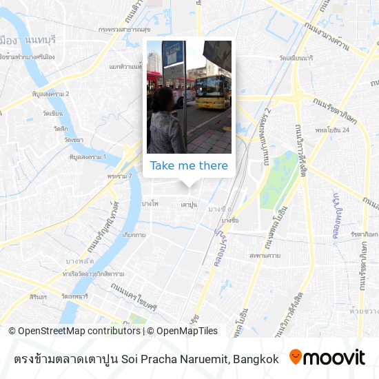 ตรงข้ามตลาดเตาปูน  Soi Pracha Naruemit map