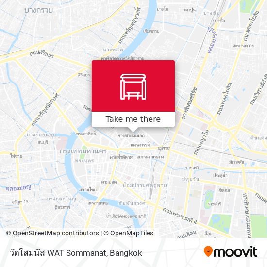 วัดโสมนัส WAT Sommanat map