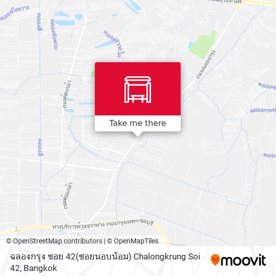 ฉลองกรุง ซอย 42(ซอยนอบน้อม) Chalongkrung Soi 42 map