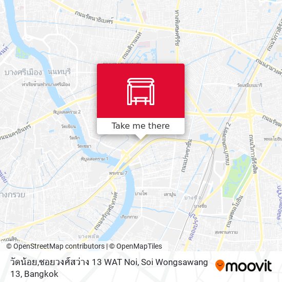 วัดน้อย,ซอยวงศ์สว่าง 13 WAT Noi, Soi Wongsawang 13 map