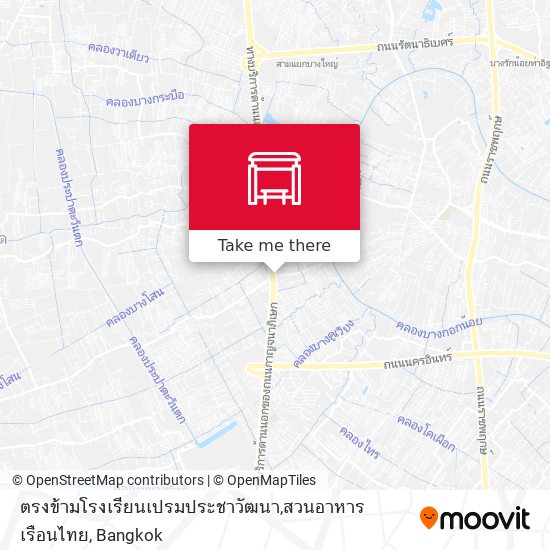 ตรงข้ามโรงเรียนเปรมประชาวัฒนา,สวนอาหารเรือนไทย map
