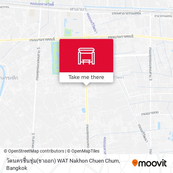 วัดนครชื่นชุ่ม(ขาออก) WAT Nakhon Chuen Chum map