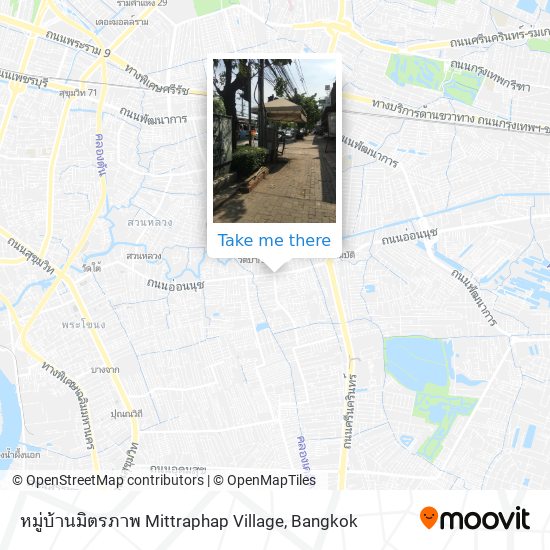 หมู่บ้านมิตรภาพ Mittraphap Village map