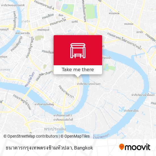 ธนาคารกรุงเทพตรงข้ามหัวปลา map