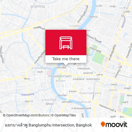 แยกบางลำพู Banglumphu Intersection map