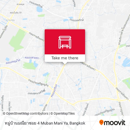 หมู่บ้านมณียาซอย 4 Muban Mani Ya map