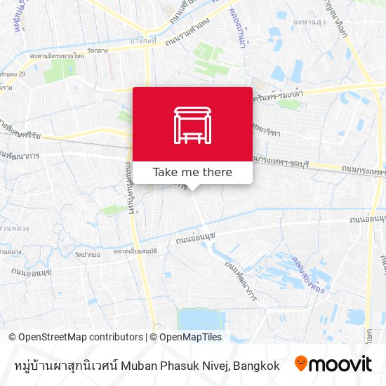 หมู่บ้านผาสุกนิเวศน์ Muban Phasuk Nivej map