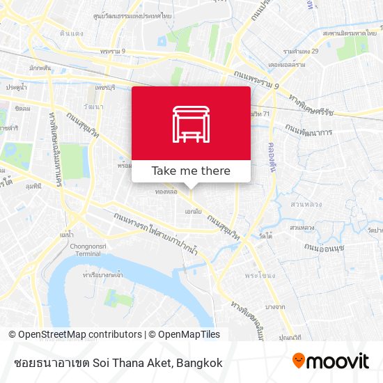 ซอยธนาอาเขต Soi Thana Aket map