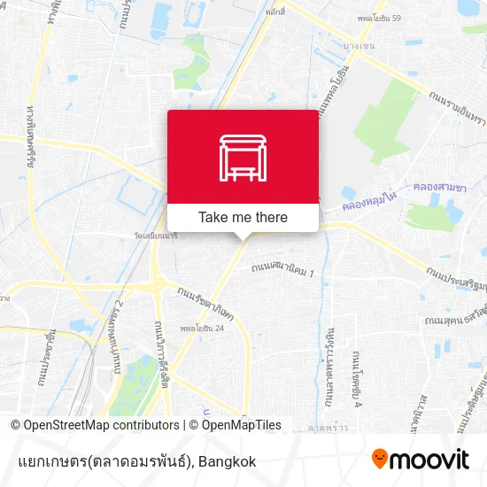 แยกเกษตร(ตลาดอมรพันธ์) map