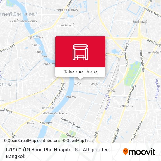 แยกบางโพ Bang Pho Hospital, Soi Athipbodee map