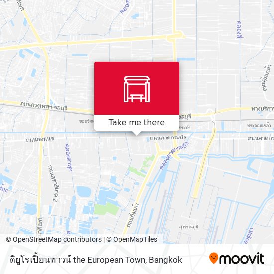 ดิยูโรเปี้ยนทาวน์ the European Town map