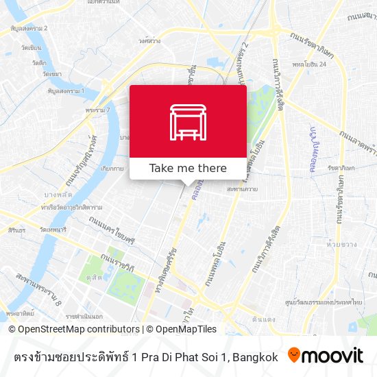 ตรงข้ามซอยประดิพัทธ์ 1 Pra Di Phat Soi 1 map