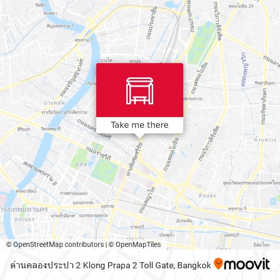 ด่านคลองประปา 2 Klong Prapa 2 Toll Gate map