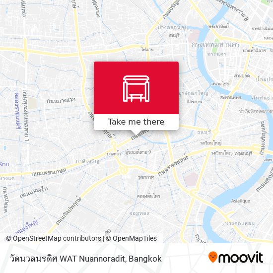 วัดนวลนรดิศ WAT Nuannoradit map