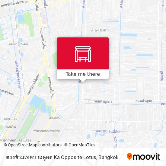 ตรงข้ามเทศบาลคูคต Ka Opposite Lotus map