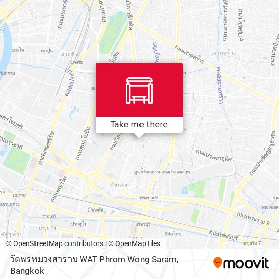 วัดพรหมวงศาราม WAT Phrom Wong Saram map