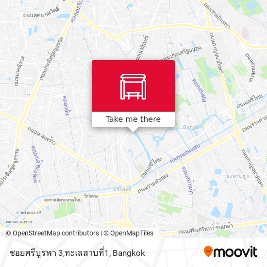 ซอยศรีบูรพา 3,ทะเลสาบที่1 map