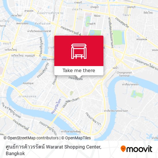 ศูนย์การค้าวรรัตน์ Wararat Shopping Center map