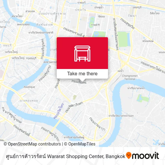 ศูนย์การค้าวรรัตน์ Wararat Shopping Center map