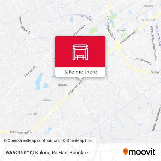 คลองระหาญ Khlong Ra Han map