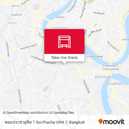 ซอยประชาอุทิศ 7 Soi Pracha Uthit 7 map