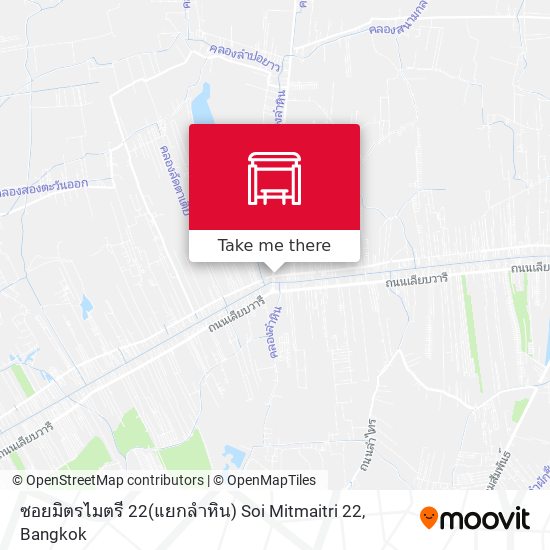 ซอยมิตรไมตรี 22(แยกลำหิน) Soi Mitmaitri 22 map