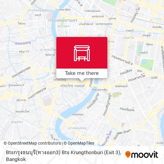 Btsกรุงธนบุรี(ทางออก3) Bts Krungthonburi (Exit 3) map