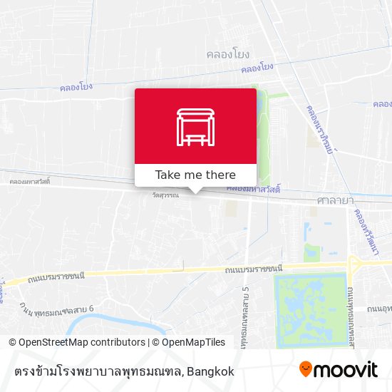 ตรงข้ามโรงพยาบาลพุทธมณฑล map