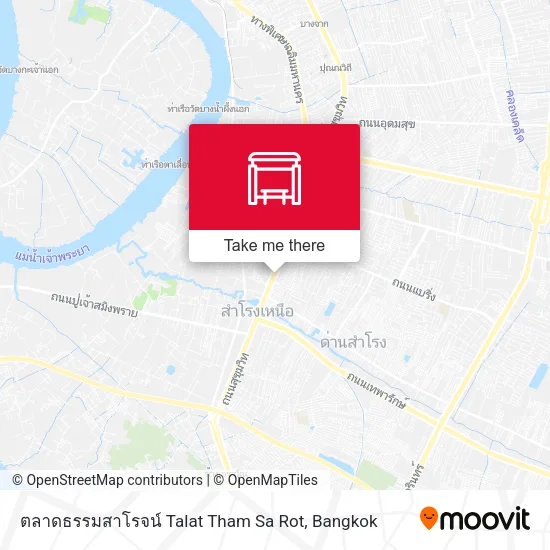 ตลาดธรรมสาโรจน์ Talat Tham Sa Rot map