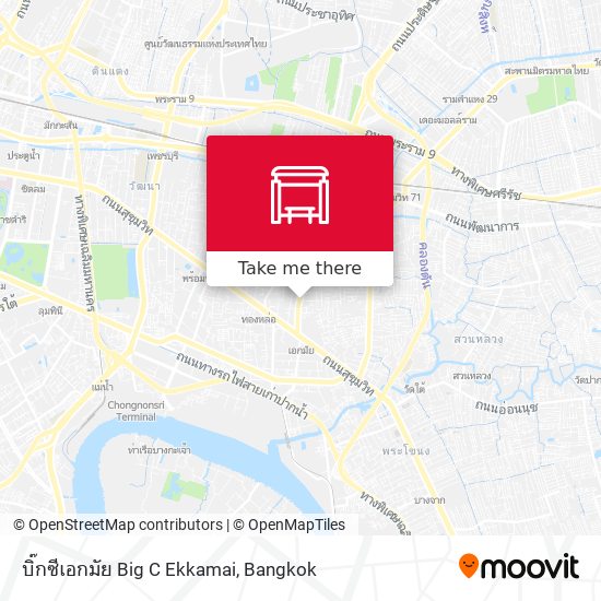 บิ๊กซีเอกมัย Big C Ekkamai map