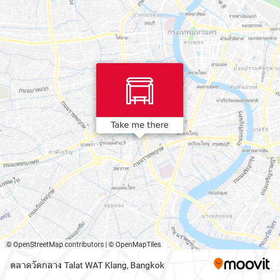 ตลาดวัดกลาง Talat WAT Klang map