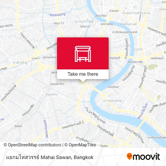 แยกมไหสวรรย์ Mahai Sawan map