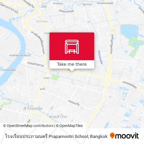 โรงเรียนประภามนตรี Prapamontri School map