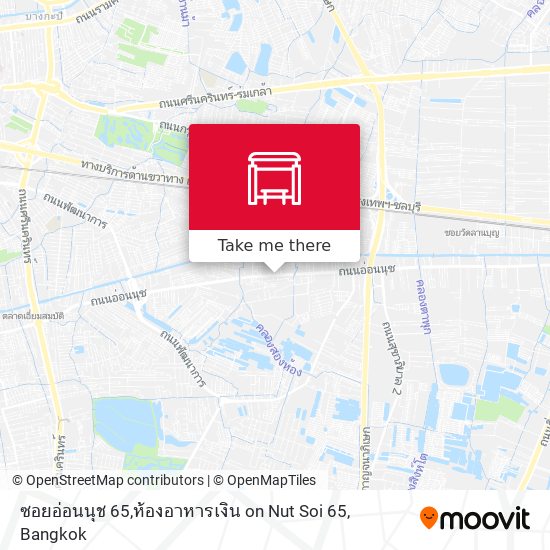 ซอยอ่อนนุช 65,ห้องอาหารเงิน on Nut Soi 65 map