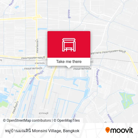 หมู่บ้านมณสินี Monsini Village map
