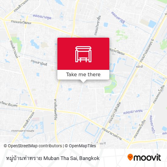 หมู่บ้านท่าทราย Muban Tha Sai map