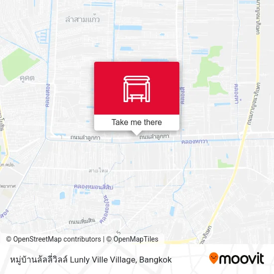 หมู่บ้านลัลลี่วิลล์ Lunly Ville Village map