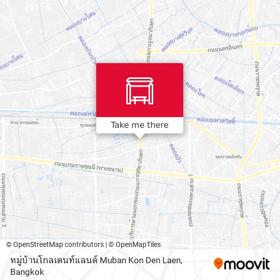 หมู่บ้านโกลเดนท์แลนด์ Muban Kon Den Laen map