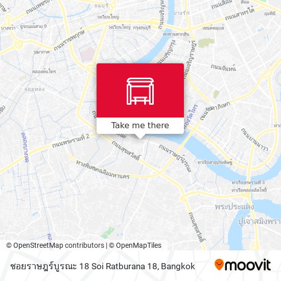 ซอยราษฎร์บูรณะ 18 Soi Ratburana 18 map