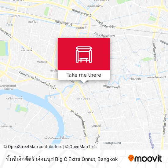 บิ๊กซีเอ็กซ์ตร้าอ่อนนุช Big C Extra Onnut map