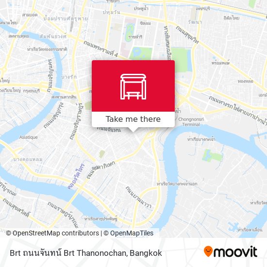 Brt ถนนจันทน์ Brt Thanonochan map