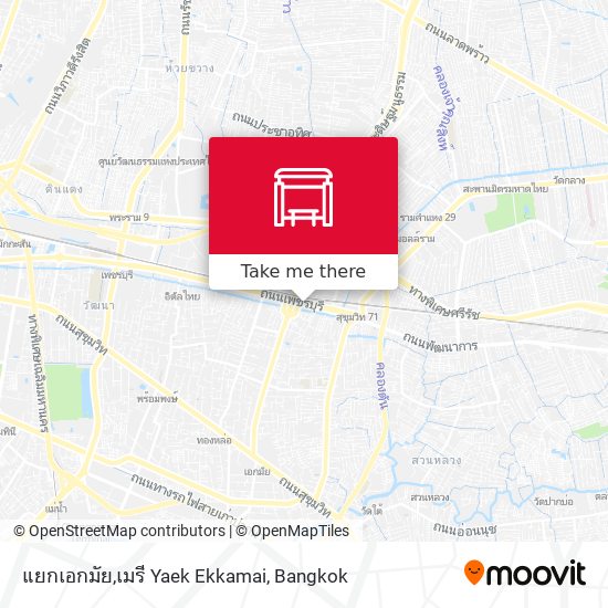 แยกเอกมัย,เมรี Yaek Ekkamai map