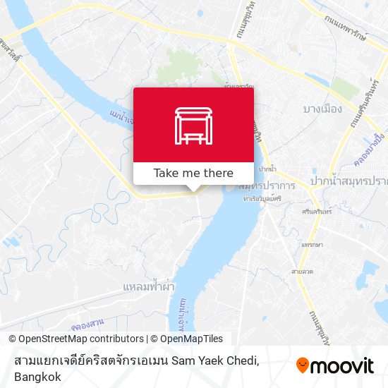 สามแยกเจดีย์คริสตจักรเอเมน Sam Yaek Chedi map