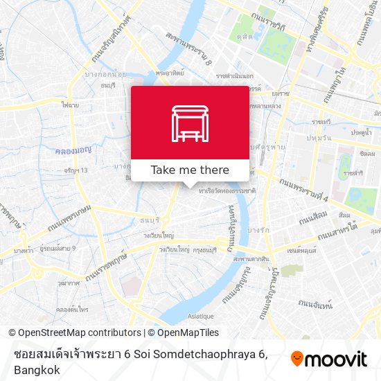ซอยสมเด็จเจ้าพระยา 6 Soi Somdetchaophraya 6 map