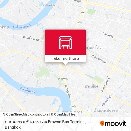 ท่าปล่อยรถ ช้างเอราวัณ Erawan Bus Terminal map