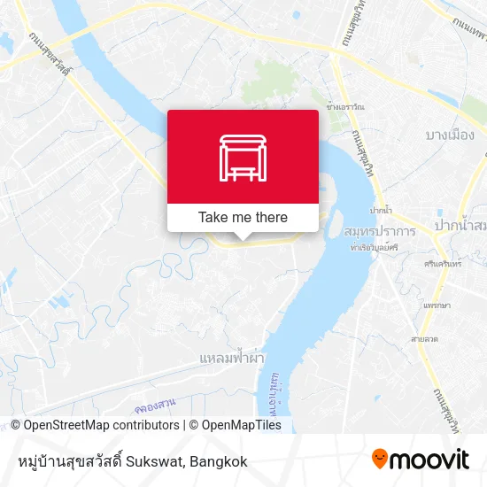หมู่บ้านสุขสวัสดิ์ Sukswat map