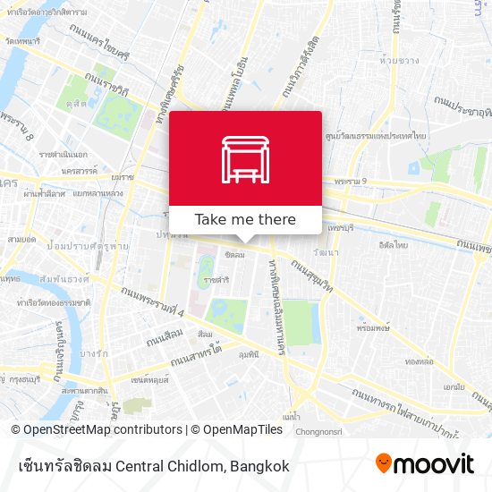 เซ็นทรัลชิดลม Central Chidlom map